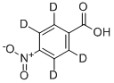 Structure of 4-NITROBENZOIC-D4 ACID