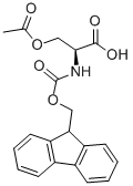 Structure of FMOC-SER(AC)-OH
