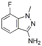 Structure of 7-fluoro-1-methyl-1H-indazol-3-amine