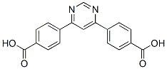 Structure of 4,6-Di(4-carboxyphenyl)pyrimidine