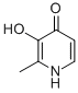Structure of 3-HYDROXY-2-METHYL-4(1H)-PYRIDINONE