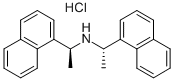 Structure of bis((S)-(+)-1-(1-naphthyl)ethyl)amine hydrochlori