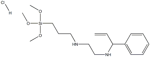 Structure of 1,2-Ethanediamine, N-3-(trimethoxysilyl)propyl-, N-(ethenylphenyl)methyl derivs., hydrochlorides