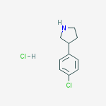 Structure of 3-(4-chloro-phenyl) pyrrolidine hydrochloride