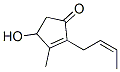 Structure of 2-[(Z)-but-2-enyl]-4-hydroxy-3-methyl-cyclopent-2-en-1-one
