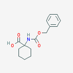 Structure of 1-{[(benzyloxy)carbonyl]amino}cyclohexanecarboxylic acid