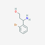 Benzenepropanol, ?-amino-2-bromo-结构式