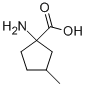 Structure of 1-AMINO-3-METHYLCYCLOPENTANECARBOXYLIC ACID