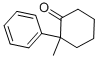 Structure of 2-METHYL-2-PHENYL-CYCLOHEXANONE