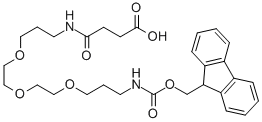 Structure of FMOC-1-AMINO-4,7,10-TRIOXA-13-TRIDECANAMINE SUCCINIMIC ACID