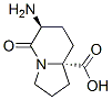 Structure of 8A-1H-INDOLIZINECARBOXYLIC ACID 6-AMINOHEXAHYDRO-5-OXO-,(6S-TRANS)-
