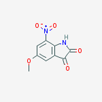 5-methoxy-7-nitroindoline-2,3-dione结构式