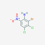 Structure of 2-BROMO-3,4-DICHLORO-6-NITROANILINE