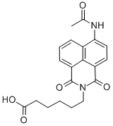 Structure of 6-(4-ACETAMIDO-1 8-NAPHTHALAMIDO) HEXANO