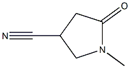 Structure of 3-PYRROLIDINECARBONITRILE,1-METHYL-5-OXO-
