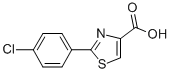 Structure of 2-(4-CHLOROPHENYL)-1,3-THIAZOLE-4-CARBOXYLIC ACID