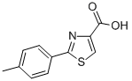 Structure of 2-(4-METHYLPHENYL)-1,3-THIAZOLE-4-CARBOXYLIC ACID
