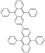 Structure of 2,2'-Bi(9,10-diphenyl-anthracene)