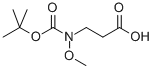 Structure of N-Boc-N-methoxy-3-aminopropionic acid