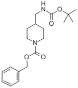 Structure of 1-N-Cbz-4-N-(Boc-aminomethyl)piperidine