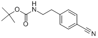 Structure of 2-(4-CYANO-PHENYL)-N-BOC-ETHYLAMINE