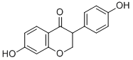 二氢7-羟基-3-(4-羟苯基)-4-苯并吡喃酮结构式