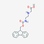 2-((2-((((9H-Fluoren-9-yl)methoxy)carbonyl)amino)ethyl)amino)acetic acid结构式