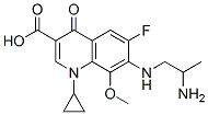 Structure of 7-[(2-Aminopropyl)amino]-1-cyclopropyl-6-fluoro-1,4-dihydro-8-methoxy-4-oxo-3-quinolinecarboxylic Acid