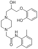 Structure of 1-Piperazineacetamide, N-(2,6-dimethylphenyl)-4-[2-hydroxy-3-(2-hydroxyphenoxy)propyl]-