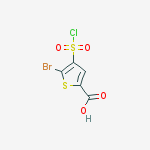 Structure of 5-bromo-4-(chlorosulfonyl)-2-thiophenecarboxylic Acid
