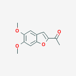 Structure of 1-(5,6-dimethoxy-1-benzofuran-2-yl)ethanone