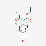 Diethyl 2-[3-chloro-5-(trifluoromethyl)pyridin-2-yl]malonate结构式