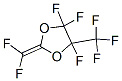 Structure of 2-(difluoromethylene)-4,4,5-trifluoro-5-(trifluoromethyl)-1,3-dioxolane