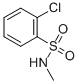 2-氯-N-甲基苯磺酰胺结构式