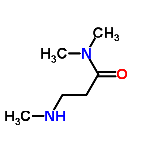 Structure of propanamide, N,N-dimethyl-3-(methylamino)-