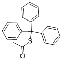 Structure of TRIPHENYLMETHANETHIOL ACETATE