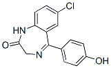 Structure of 2H-1,4-Benzodiazepin-2-one, 7-chloro-1,3-dihydro-5-(4-hydroxyphenyl)-