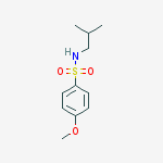 Structure of N-isobutyl-4-methoxybenzenesulfonamide