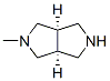 Structure of Pyrrolo[3,4-c]pyrrole,octahydro-2-methyl-, cis-