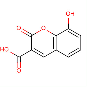 Structure of 2H-1-Benzopyran-3-carboxylic acid, 8-hydroxy-2-oxo-