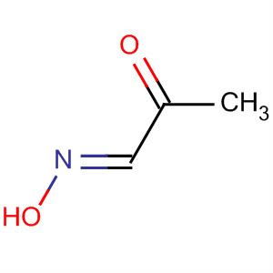 Structure of Propanal, 2-oxo-, 1-oxime, (1E)-