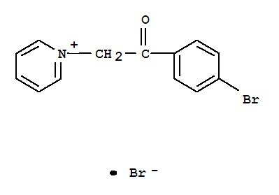 Structure of Pyridinium,1-[2-(4-bromophenyl)-2-oxoethyl]-, bromide (1:1)