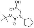 Structure of N-BOC-N-CYCLOPENTYL-AMINO-ACETIC ACID