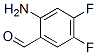 Structure of BENZALDEHYDE, 2-AMINO-4,5-DIFLUORO-