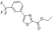 Structure of 2-Thiazolecarboxylic  acid,4-[3-(trifluoromethyl)phenyl]-,ethyl  ester