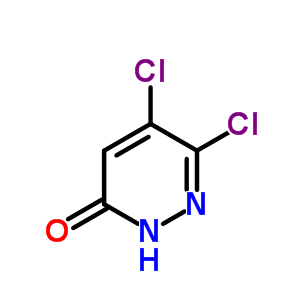 Structure of 3(2H)-pyridazinone, 5,6-dichloro-