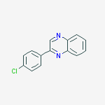 Quinoxaline, 2-(4-chlorophenyl)-结构式