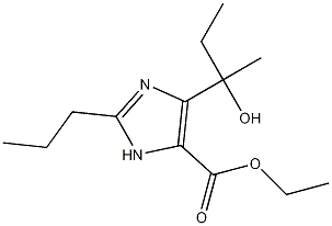 Structure of 4-(1-Hydroxy-1-methylpropyl)-2-propyl-1H-Imidazole-5-carboxylic acidethylester