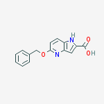 Structure of 5-(BENZYLOXY)-1H-PYRROLO[3,2-B]PYRIDINE-2-CARBOXYLIC ACID
