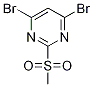 Structure of 4,6-Dibromo-2-(methylsulfonyl)pyrimidine